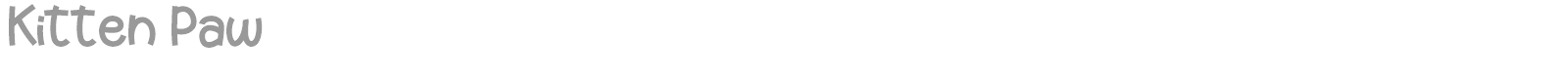 Kitten Paw font preview